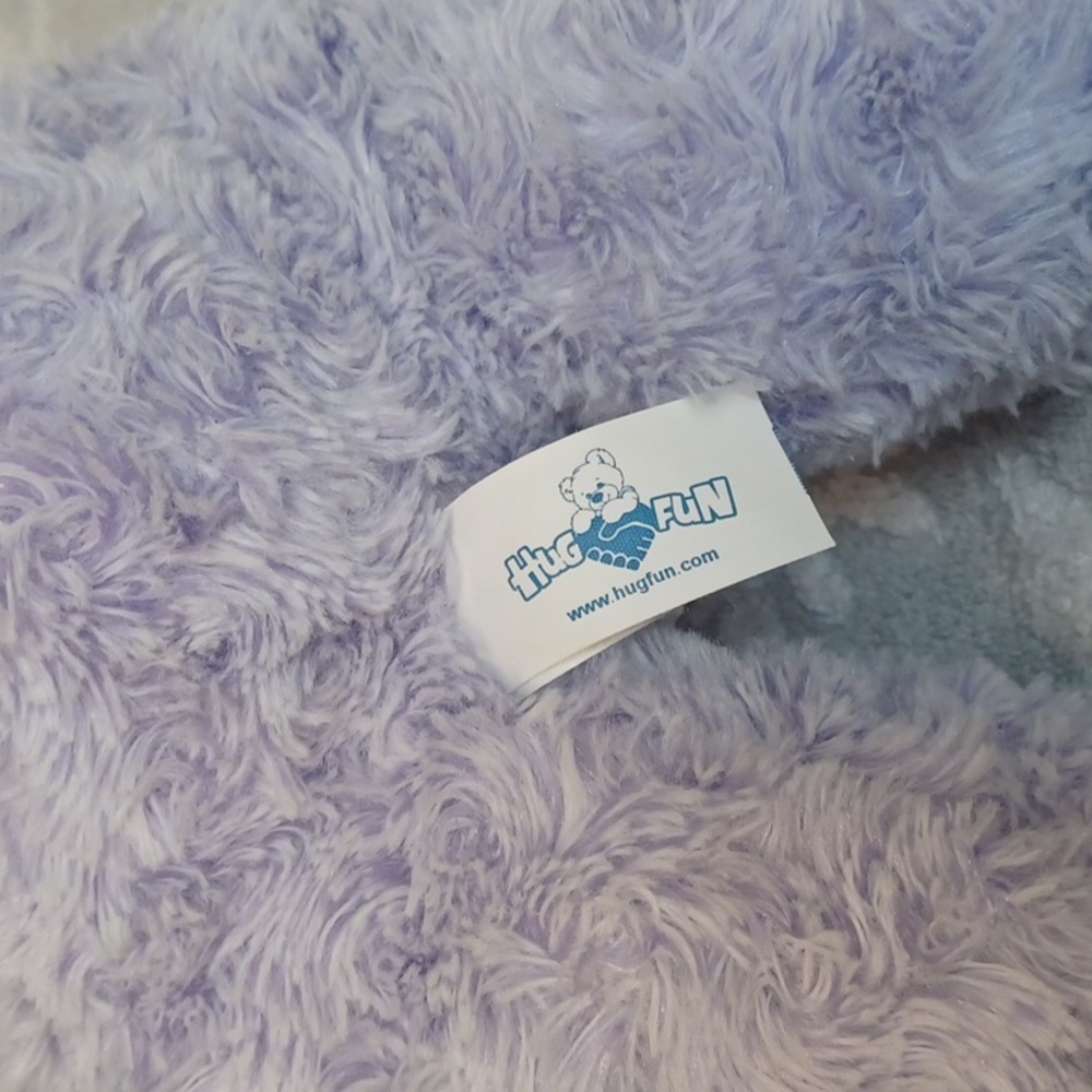 HUG FUN Adorable Purple Plush Bunny - Picture 3 of 7